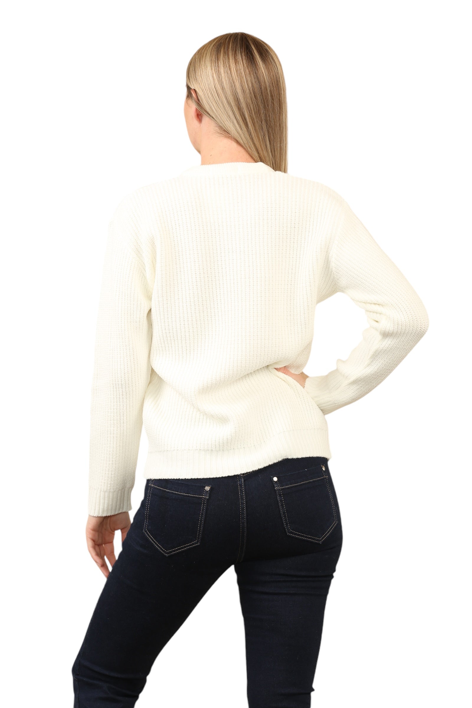 Cable Knitted Jumper Jumpers WearAll