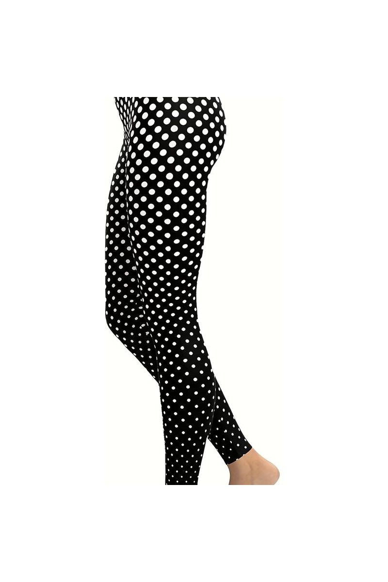 Plus size polka dot leggings hotsell