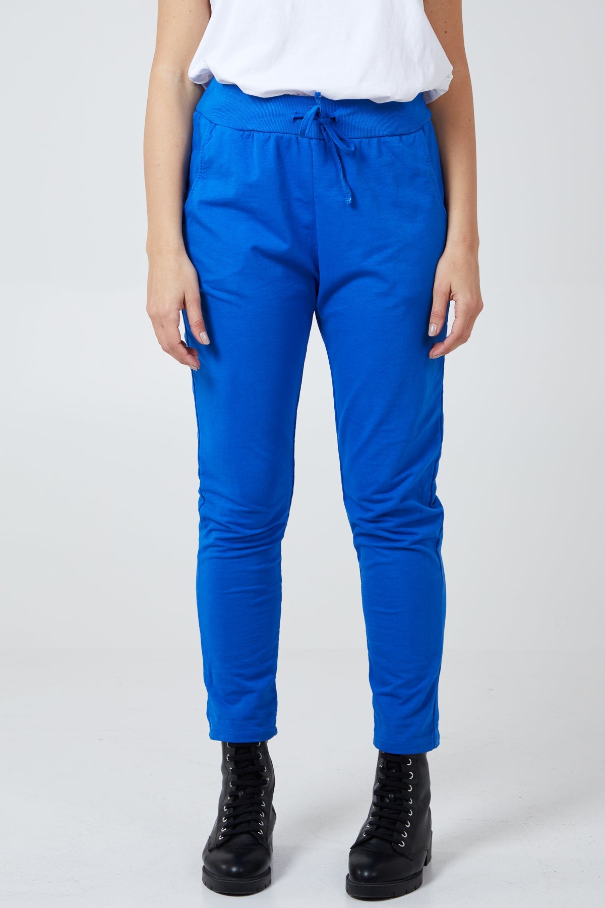 Plain Elasticated Joggers TRS1 WearAll Royal Blue One Size