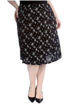 Plus Size Floral Print Midi Skirt Skirt WearAll