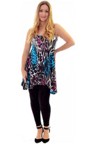 Plus Size Abstract Print Print Strappy Dress Vest Top Dress WearAll