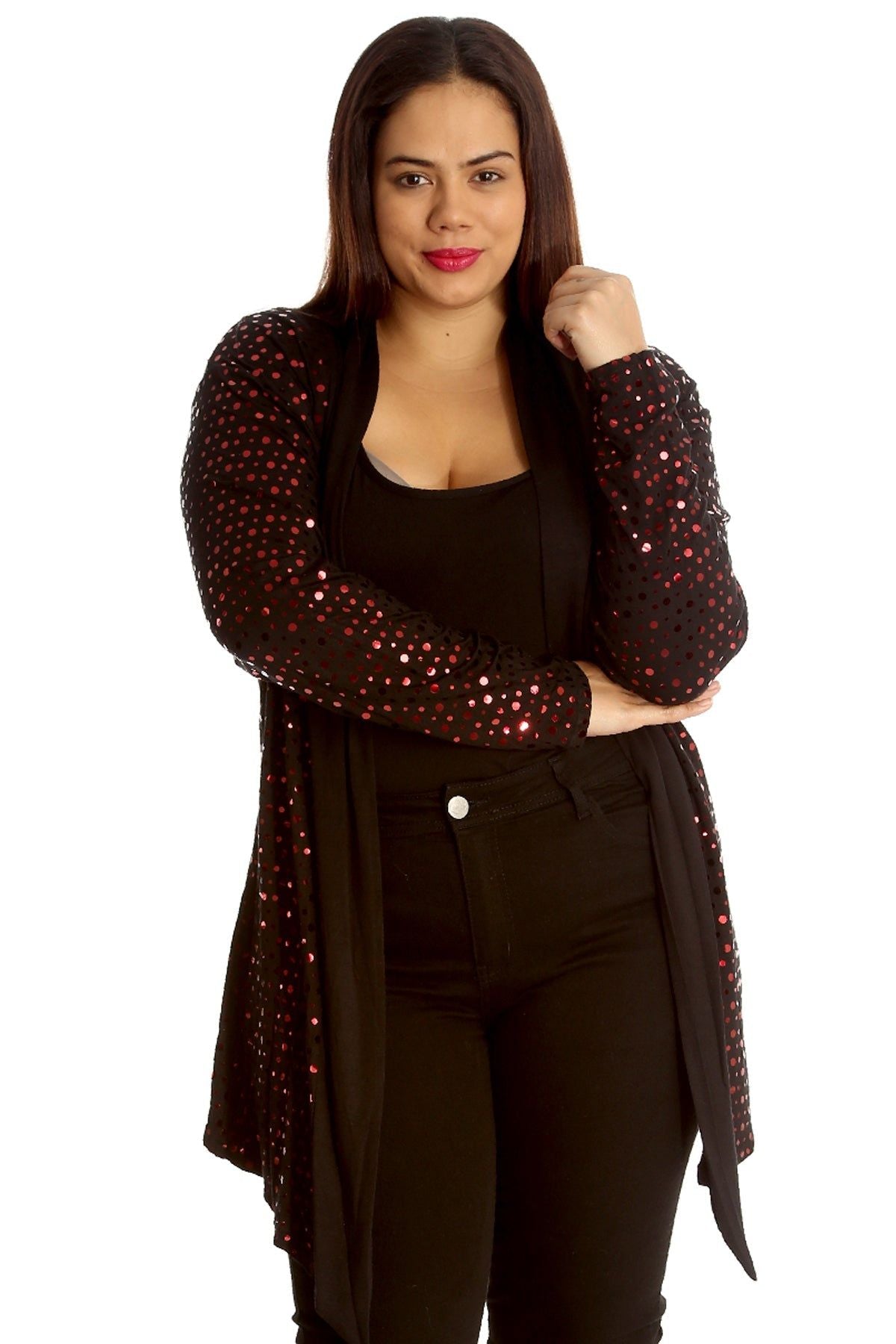 Polka Dot Foil Cardigan cardigan WearAll