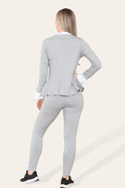 Peplum Frill Neck Suit Pleated Lounge Wear Set Loungewear WearAll