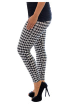 Plus Size Womens Dogtooth Long Leggings Leggings WearAll