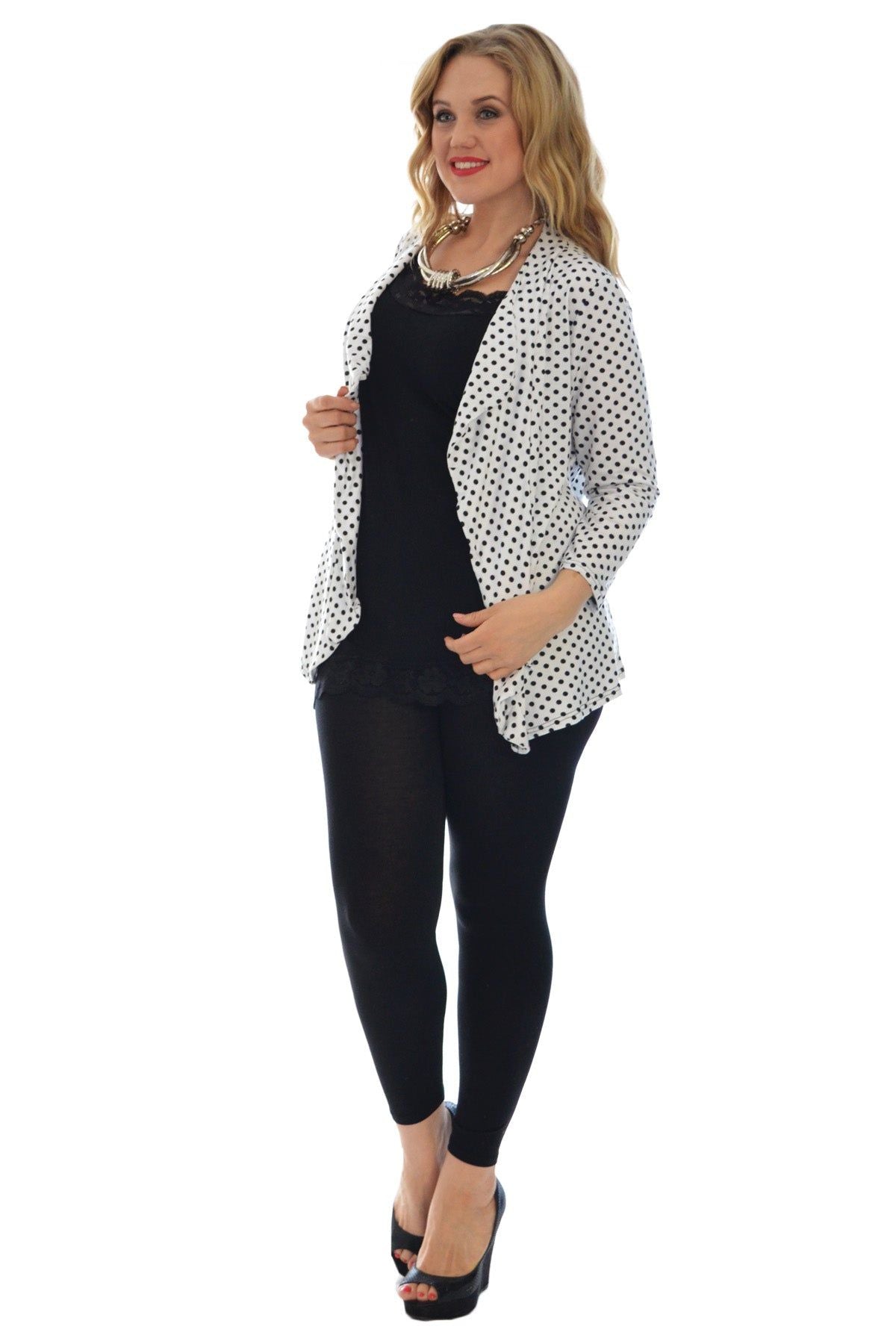 Polka Dot Spot Print Cardigan Top cardigan WearAll