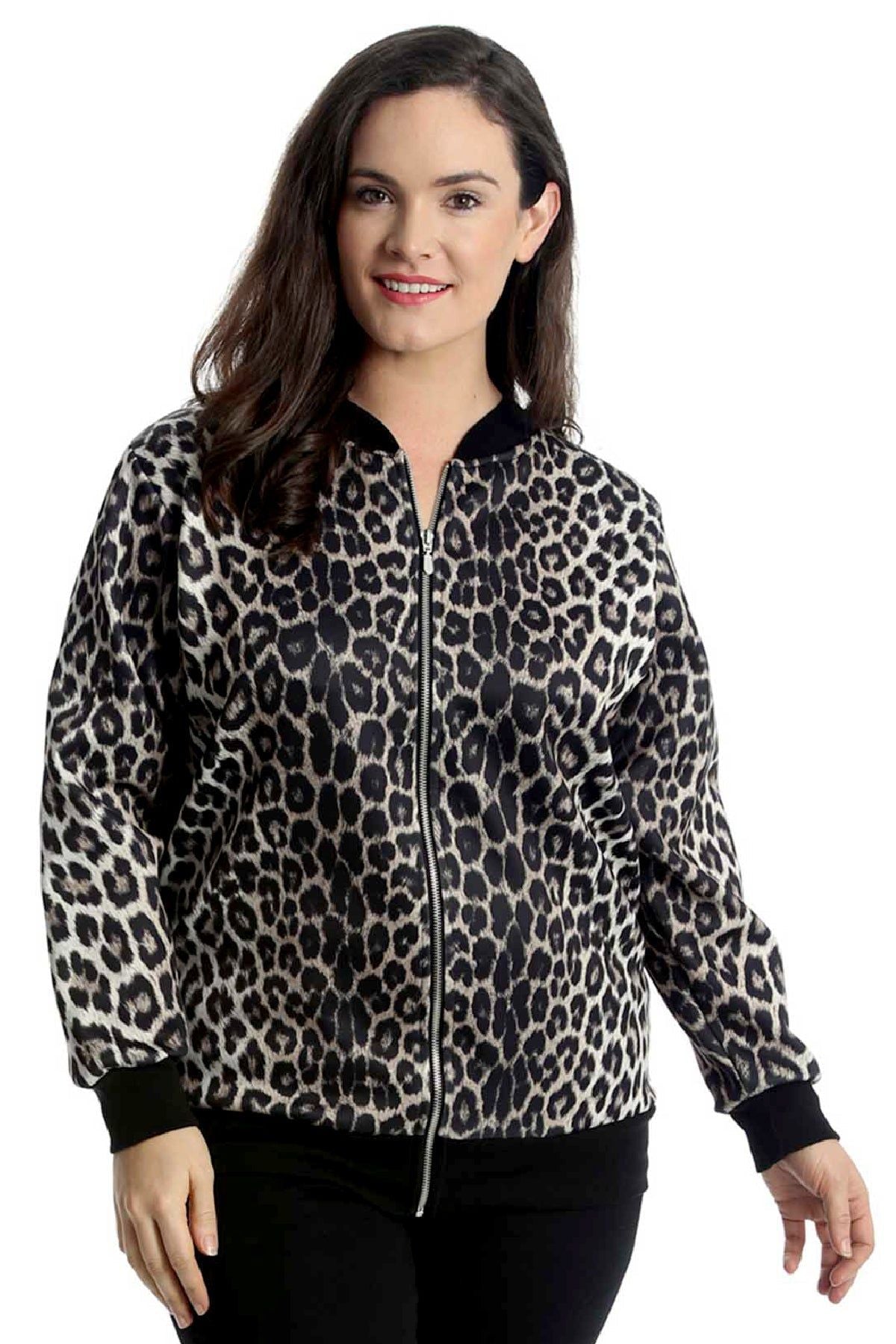 Plus leopard jacket best sale