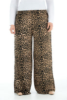 Plus Size Leopard Print Palazzo Trouser Palazzo WearAll 16-18