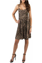 Leopard Print Strappy Dress Vest Top Dress WearAll Leopard 8-10