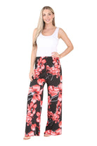 Floral Print Palazzo Trouser Palazzo WearAll Red 12-14