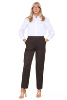 Half Elasticated Pocket Trouser Trousers WearAll Brown 8 25