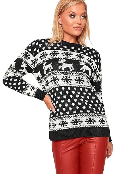 Merry Christmas Snowflake Jumper Tops WearAll