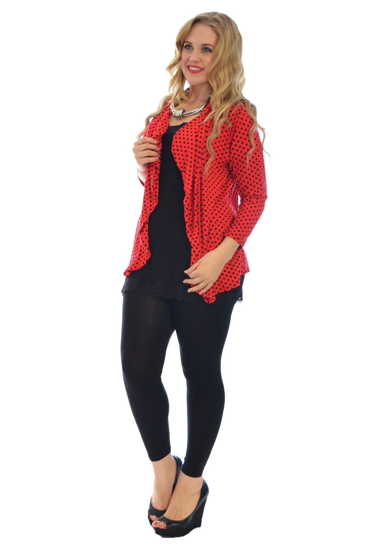 Polka Dot Spot Print Cardigan Top cardigan WearAll