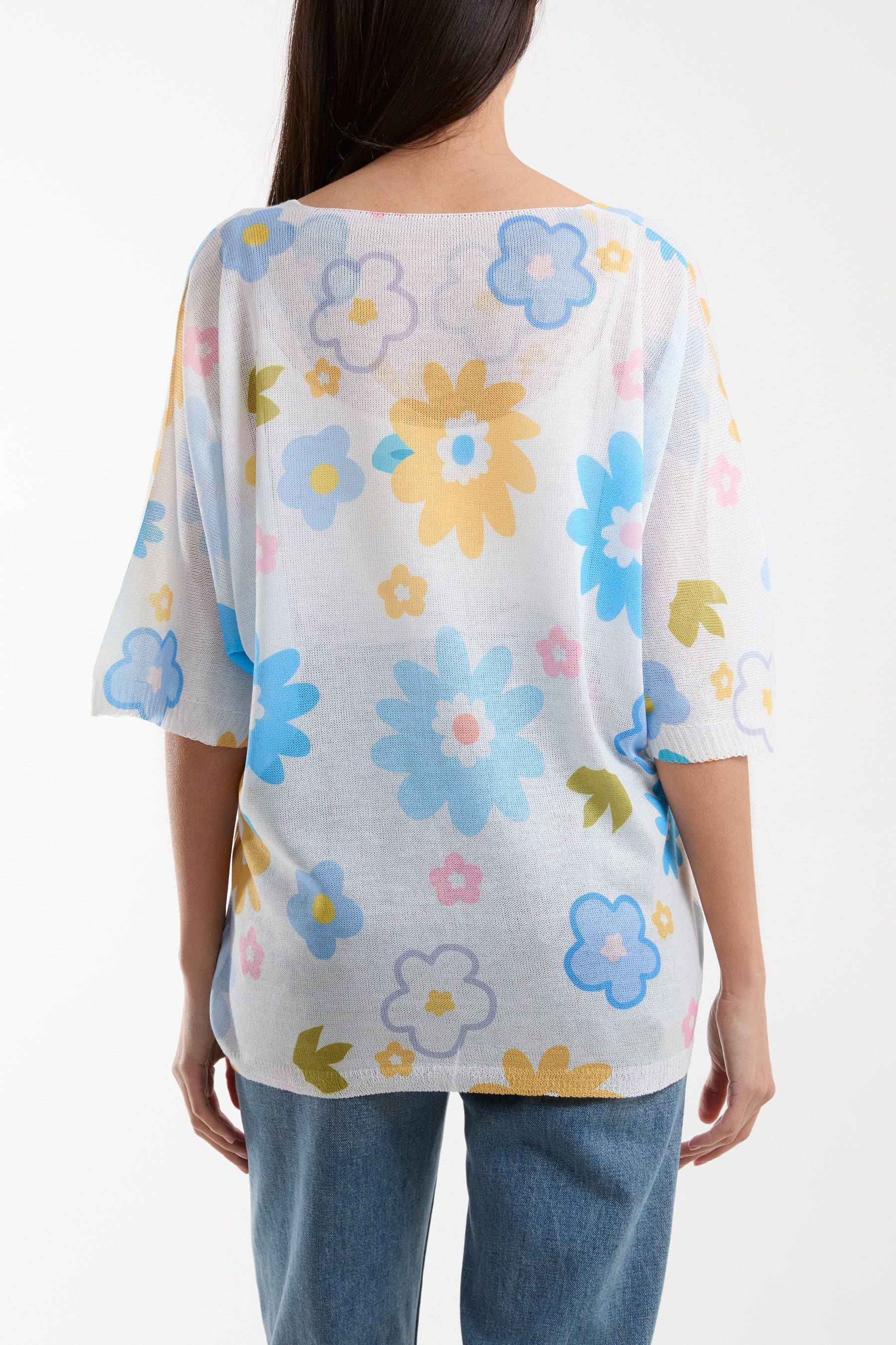 Daisy Short Sleeve Printed Jumper Jumpers WearAll