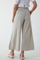 Linen Shirred Wide Leg Culottes Culottes WearAll