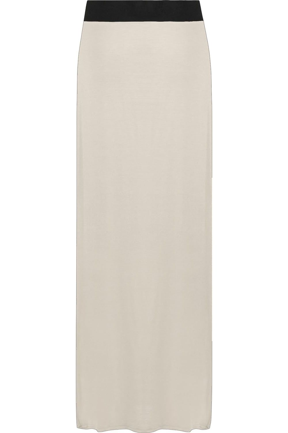 Plus Size Pencil Long Maxi Skirt Elasticated Waist