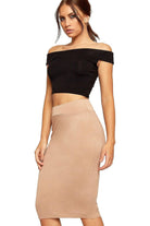 Bodycon Pencil High Waisted Midi Skirt Skirt WearAll