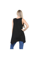 Sleeveless Hanky Hem Vest Top