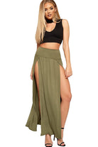 Petite Double Split Beach Sarong Skirt Skirt WearAll