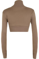 Long Sleeve Ribbed Bolero Shrug Tops WearAll