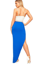 Side Split Slit Maxi Skirt