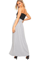 Plus Size Pleated Fold Over High Waist Gypsy Long Maxi Skirt