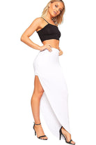 Side Split Slit Maxi Skirt