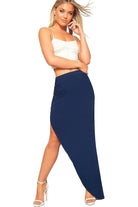 Side Split Slit Maxi Skirt