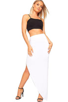 Side Split Slit Maxi Skirt