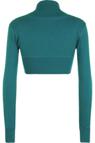 Long Sleeve Ribbed Bolero Shrug Tops WearAll