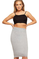 Bodycon Pencil High Waisted Midi Skirt Skirt WearAll