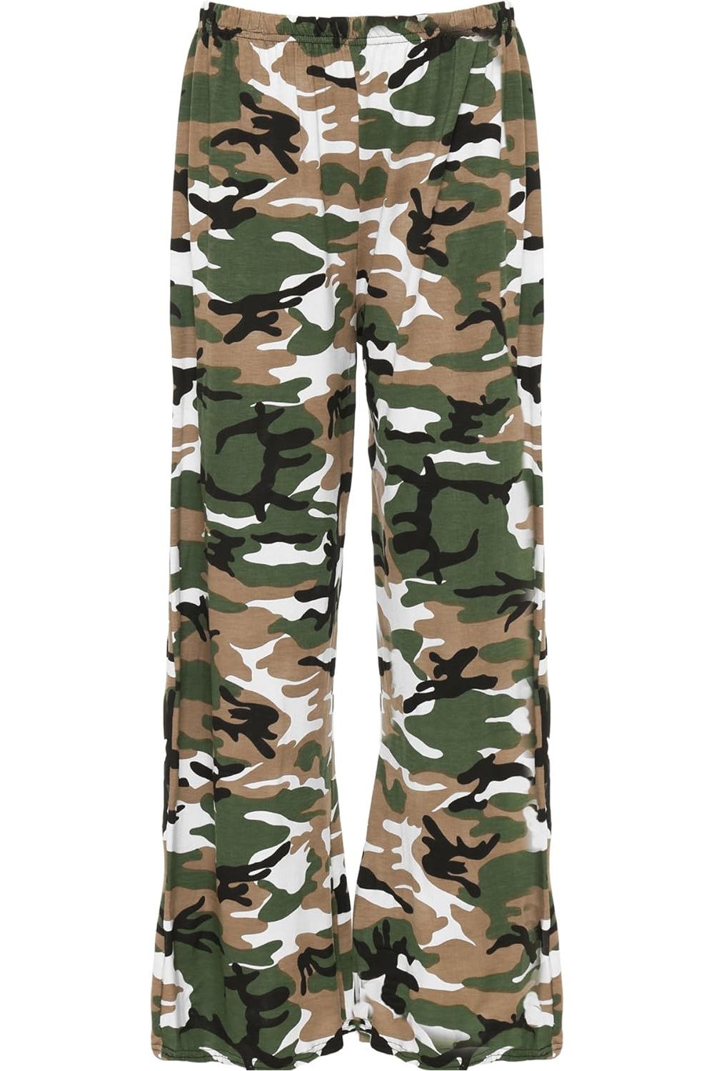 Camouflage Print Palazzo Trouser Palazzo WearAll Camouflage 8-10