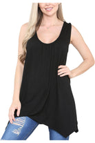 Sleeveless Hanky Hem Vest Top