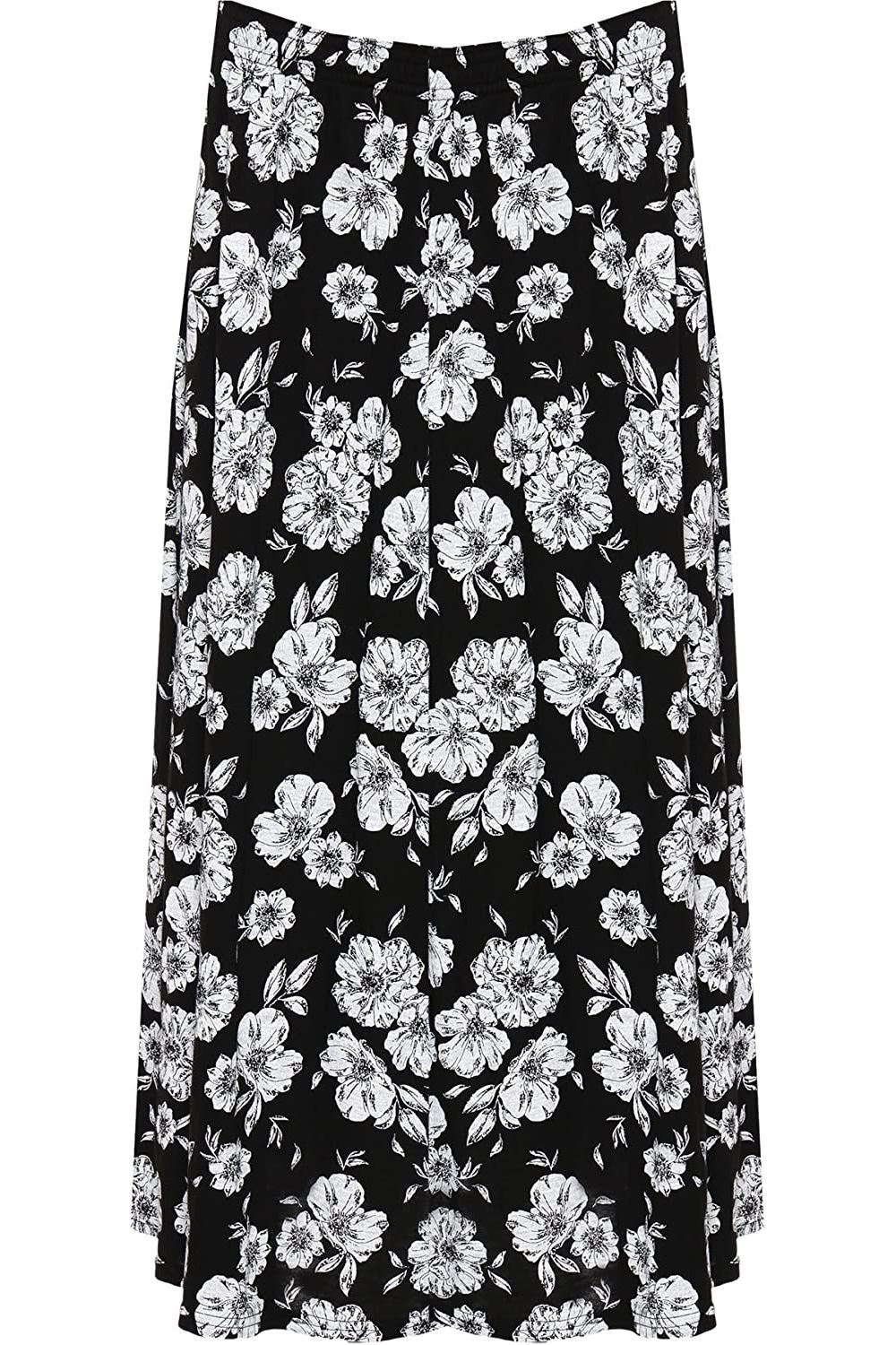 Floral Print Midi Skirt Skirt WearAll