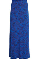 Plus Size Royal Paisley Print Maxi Skirt