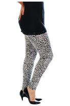 Plus Size Black White Animal Print Leggings Leggings WearAll