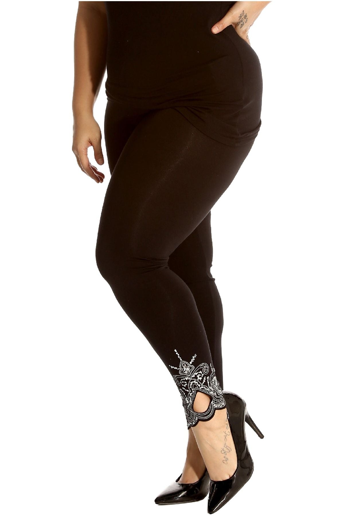 Sequin Stretch Leggings Apparel & Accessories WearAll