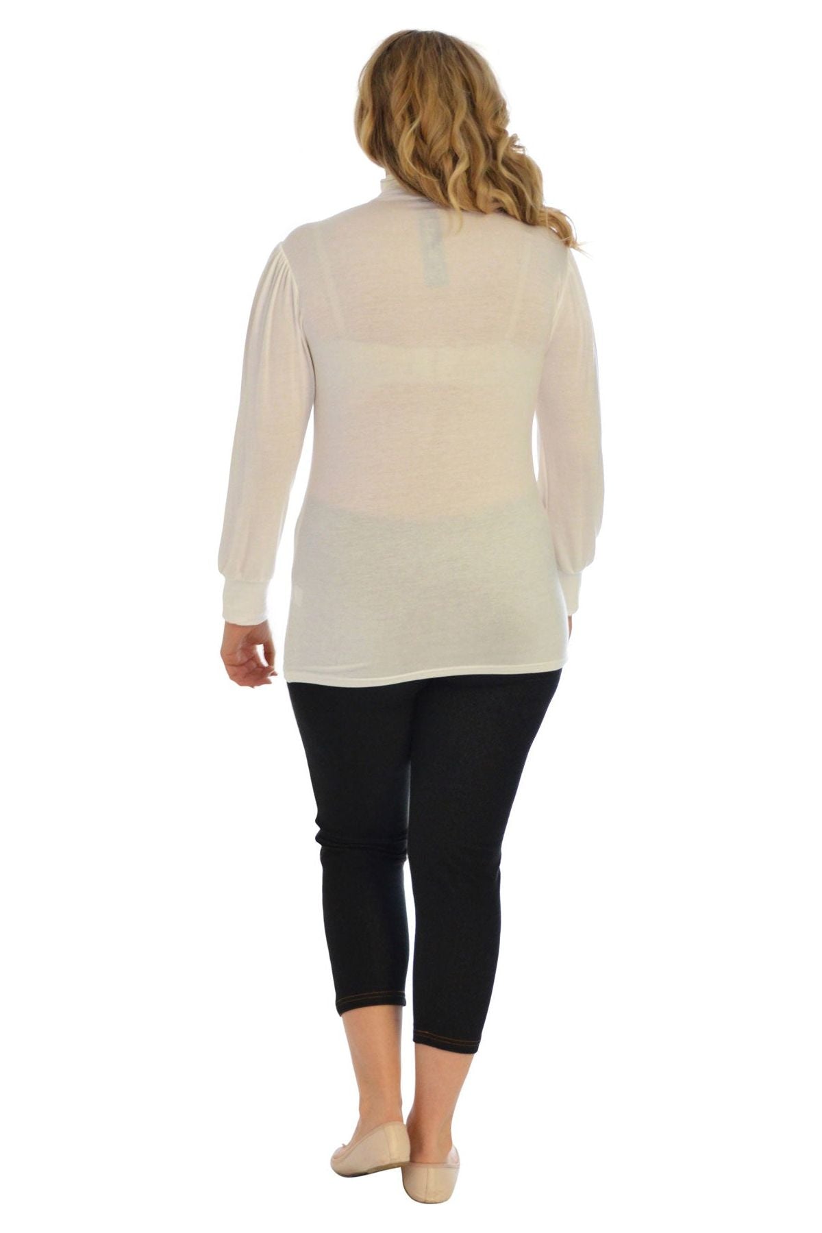 Lace Turtle Neck Long Sleeve Top Tops WearAll